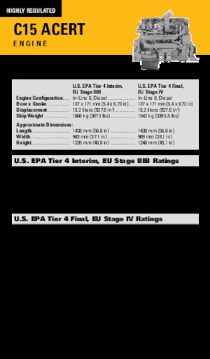 Motorok Caterpillar C15 Acert