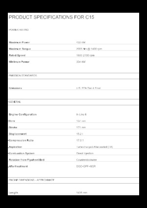 Motorok Caterpillar C15