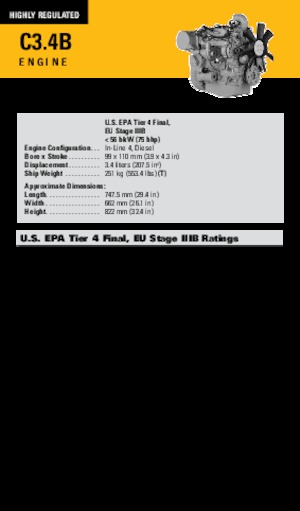 Motorok Caterpillar C3.4B