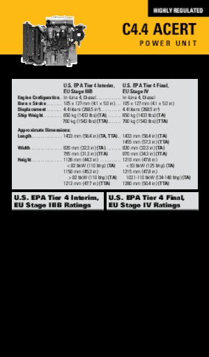 Motorok Caterpillar C4.4 Acert
