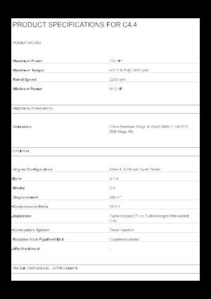 Motorok Caterpillar C4.4 Acert