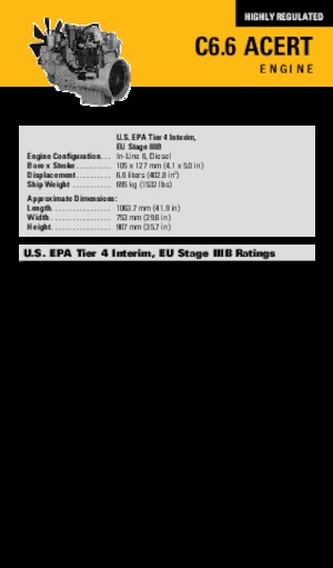 Motorok Caterpillar C6.6