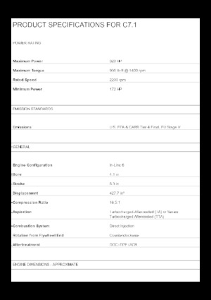 Motorok Caterpillar C7.1