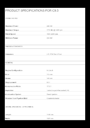 Motorok Caterpillar C9.3