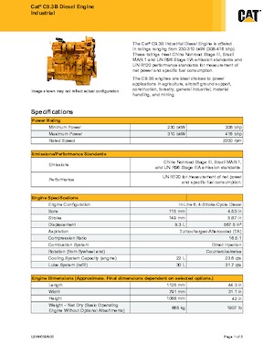 Motorok Caterpillar C9.3B