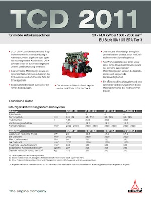 Motorok Deutz D 2011 L4 i