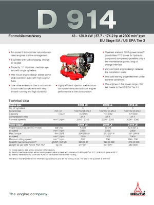 Motorok Deutz D 914 L4