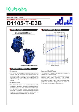 Motorok Kubota D1105T