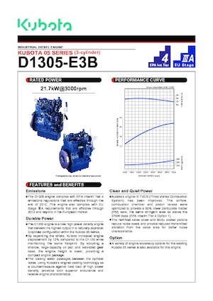 Motorok Kubota D1305