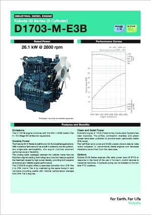 Motorok Kubota D1703-M-E3B
