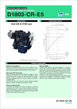 Motorok Kubota D1803-CR-E5