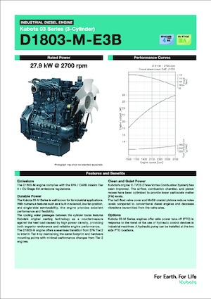 Motorok Kubota D1803-M-E3B