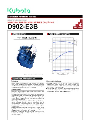 Motorok Kubota D902-E3B