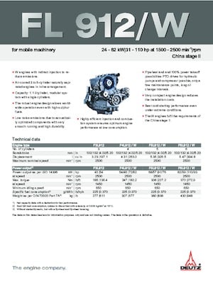 Motorok Deutz F 6 L 912 / W