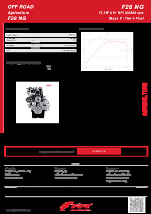 Motorok FPT Industrial F28 NG (75 kW)