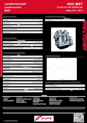 Motorok FPT Industrial N45 MST (74 kW)
