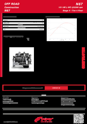 Motorok FPT Industrial N67 ENT (151 kW)