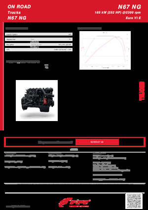 Motorok FPT Industrial N67 NG (185 kW)