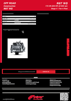 Motorok FPT Industrial N67 NG ENT (172 kW)