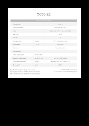 Motorok Kubota OC60-E2