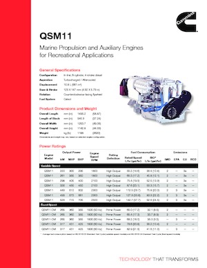 Motorok Cummins QSM 400 