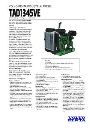 Motorok Volvo Penta TAD1345VE