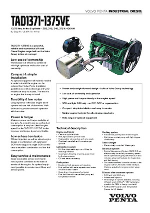 Motorok Volvo Penta TAD1372VE