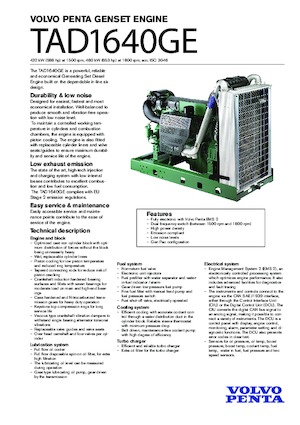 Motorok Volvo Penta TAD1640GE