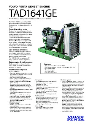 Motorok Volvo Penta TAD1641GE