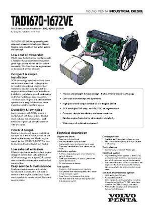 Motorok Volvo Penta TAD1670VE