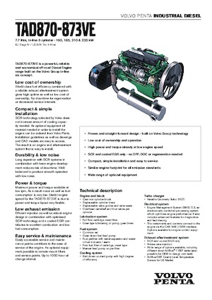 Motorok Volvo Penta TAD871VE