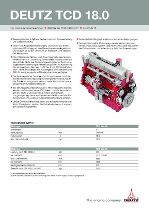 Motorok Deutz TCD 18.0 L6