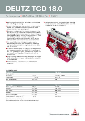 Motorok Deutz TCD 18.0 L6
