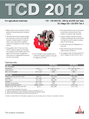 Motorok Deutz TCD 2012 L6
