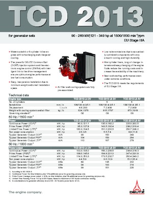 Motorok Deutz TCD 2013 L6 2V
