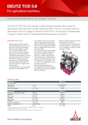 Motorok Deutz TD 3.6 L4