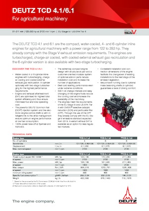 Motorok Deutz TCD 4.1