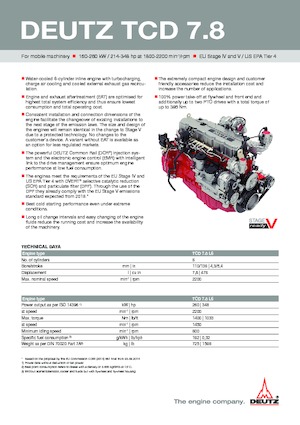 Motorok Deutz TCd 7.8