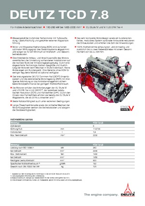 Motorok Deutz TCD 7.8 L6