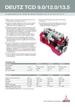 Motorok Deutz TCD 9.0 L4