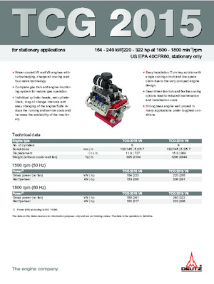 Motorok Deutz TCG 2015 V6