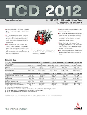 Motorok Deutz TD 2012 L4