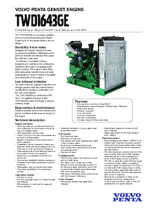 Motorok Volvo Penta TWD1643GE