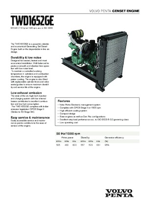 Motorok Volvo Penta TWD1652GE