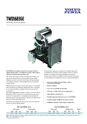 Motorok Volvo Penta TWD1683GE