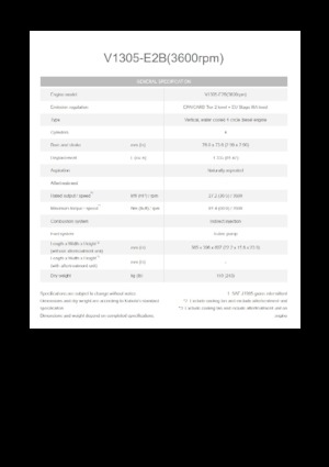 Motorok Kubota V1305-E2B
