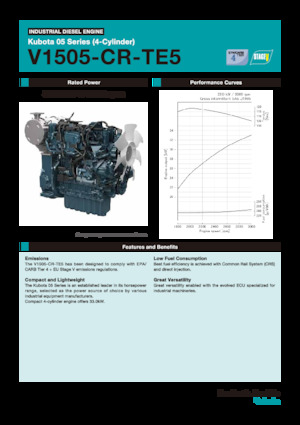 Motorok Kubota V1505-CR-TE5