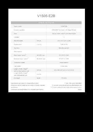 Motorok Kubota V1505-E2B