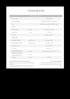 Motorok Kubota V2203-M-E2B