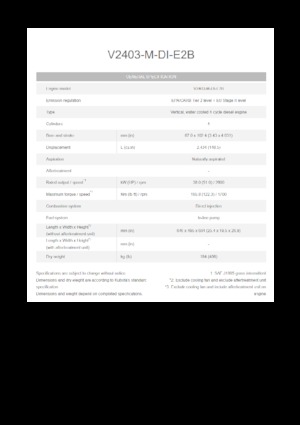 Motorok Kubota V2403-M-DI-E2B